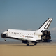 The Space Shuttle Atlantis lands at Edwards Air Force Base after a successful mission. October 23, 1989